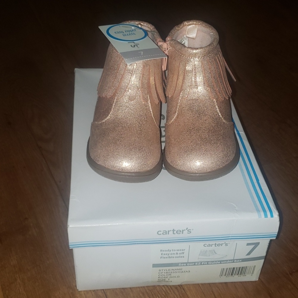 Rose Gold  Low Boots